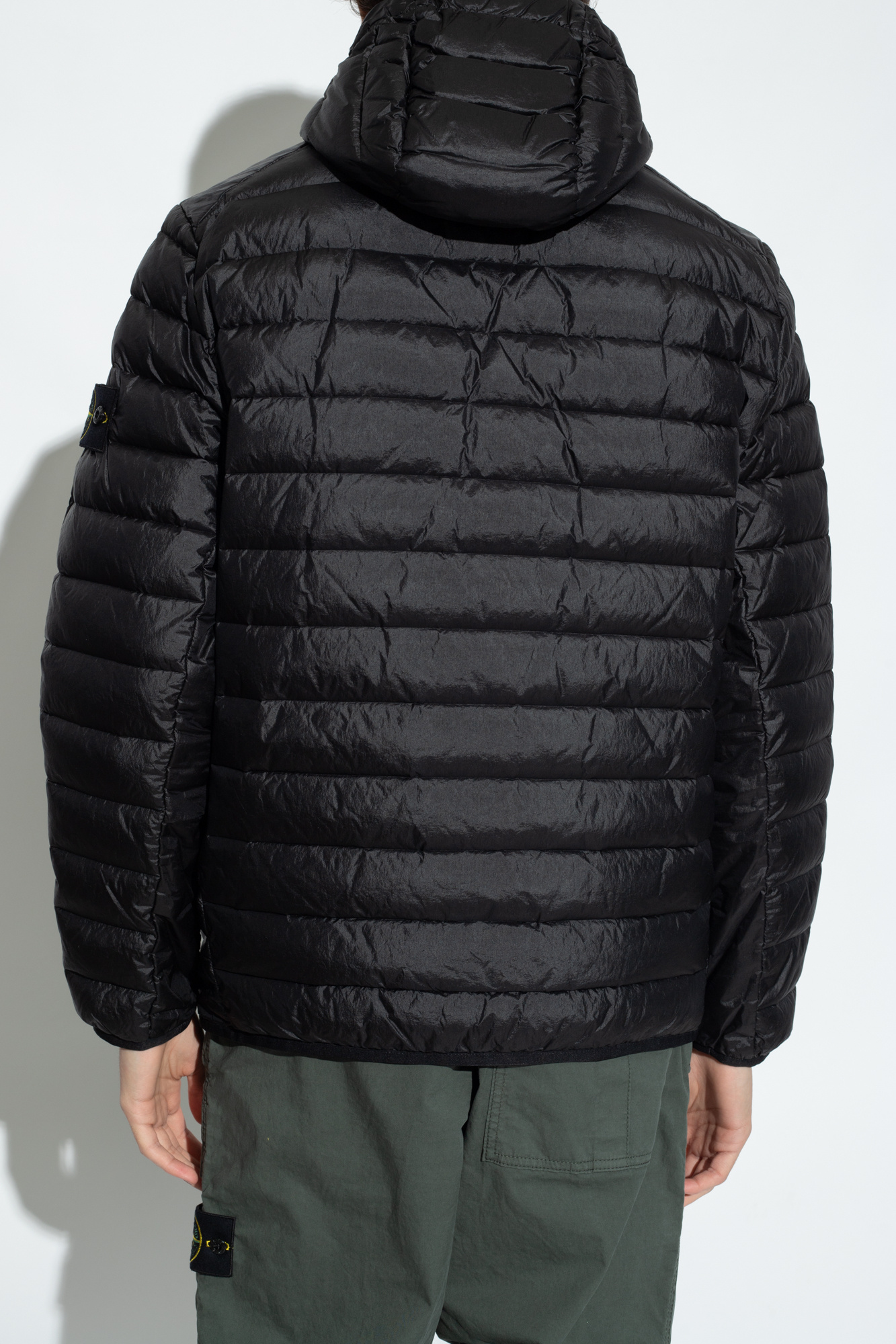 Stone island hot sale black puffer